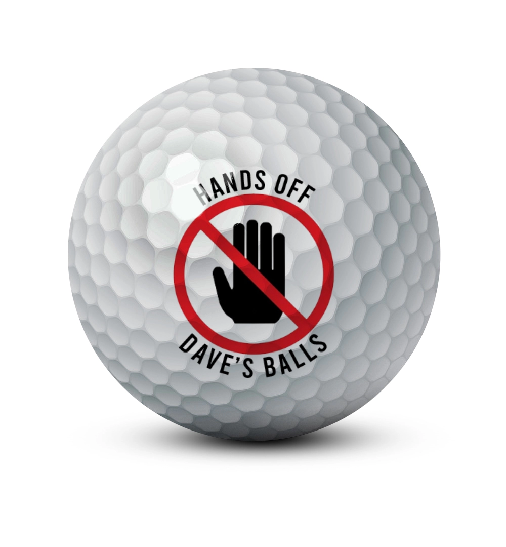 Golfoholics Ball, Funny Custom Golf Ball
