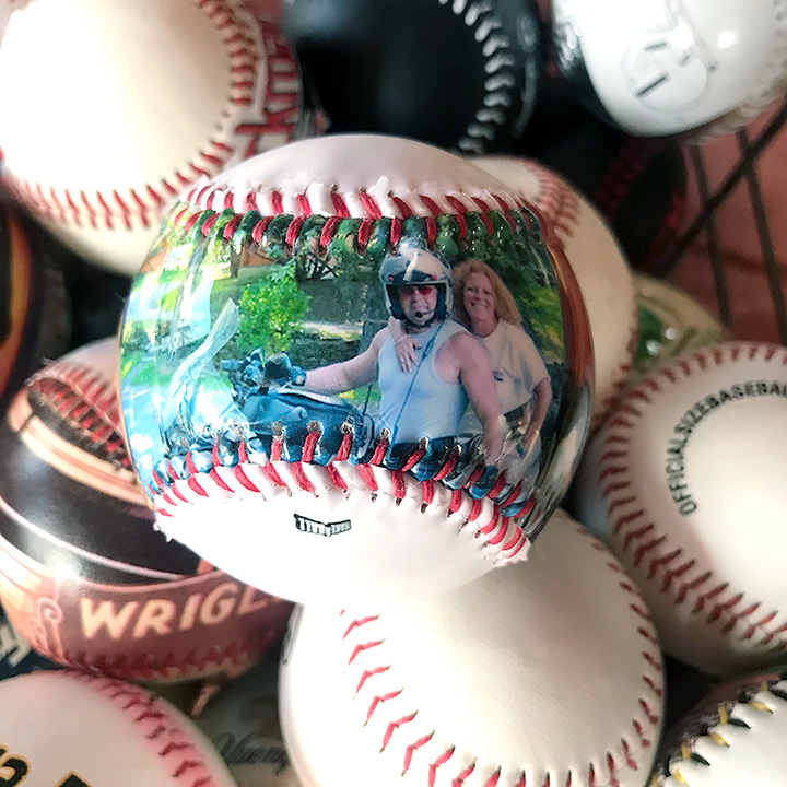 Personalized Photo Baseball Marble Design Mother's Day 